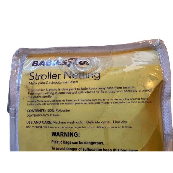 Babies"R"Us Stroller Netting  Soft Mesh  Fits Most Jogging Strollers 100% Polyes - Picture 3 of 5